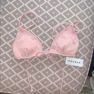 Cynthia Eyelet Scrunch Bikini Top